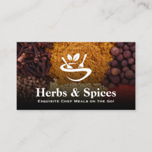 Restaurant Logo kruiden en specerijen culinair Visitekaartje