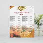 Restaurant Menu Flyers (Debout devant)