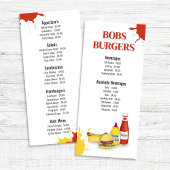 Restaurant Menu Hamburger Hot Dog