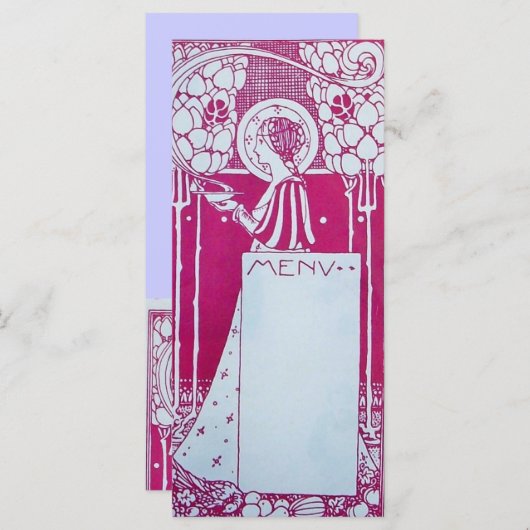 RESTAURANT MENU L CARTE DE RACK (Devant / Derrière)