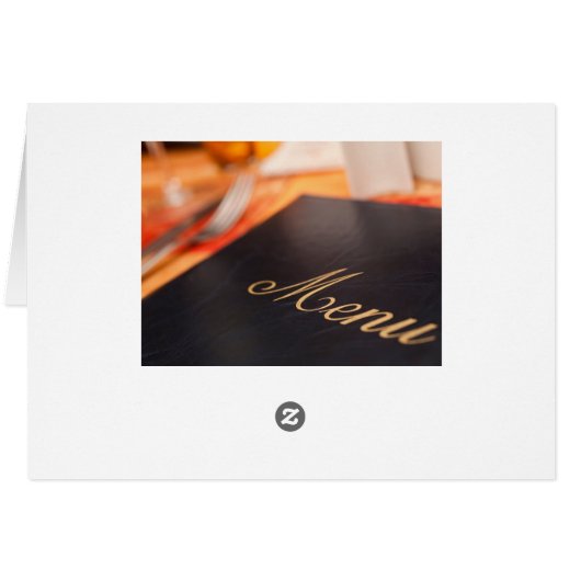 Restaurant Menu Sjabloon (Achterkant Horizontaal)