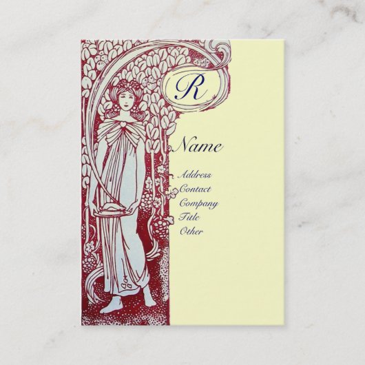 RESTAURANT MONOGRAM 2 VISITEKAARTJE (Voorkant)