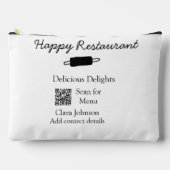 Restaurant naam scan QR menu contactgegevens toevo Etui (Voorkant)