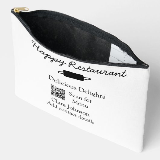 Restaurant naam scan QR menu contactgegevens toevo Etui (Open)