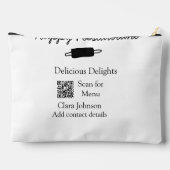 Restaurant naam scan QR menu contactgegevens toevo Etui (Achterkant)