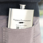 Restaurant naam scan QR menu contactgegevens toevo Flacon (Voorbeeld)