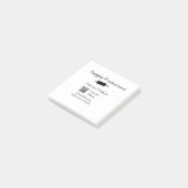 Restaurant naam scan QR menu contactgegevens toevo Post-it® Notes (Schuin)