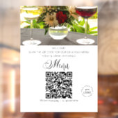 *~* Restaurant Pasen Upload Logo QR Raamsticker (Vel 2)