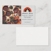 Restaurant Pizza | Carte de visite de four en briq (Devant / Derrière)