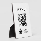 Restaurant QR-code menu | 5" x 7" Fotoplaat (Zijkant)