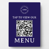 Restaurant QR-code menu | 5" x 7" Plaque Fotoplaat (voorkant)