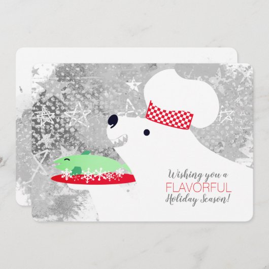 restaurant restaurant cuisine d'ours polaire carte (Devant / Derrière)