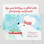 restaurant restaurant cuisine d'ours polaire carte (Devant / Derrière)