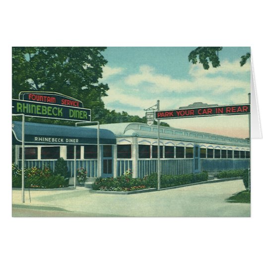 restaurant, Retro Rhinebeck Roadside Diner (Voorkant Horizontaal)