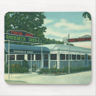  restaurant, Retro Rhinebeck Roadside Diner Muismat