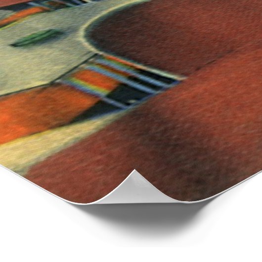  restaurant, Retro Roadside Diner Interior Poster (Hoek)