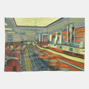  restaurant, Retro Roadside Diner Interior Theedoek