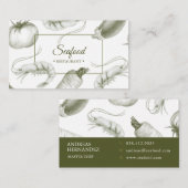 Restaurant Seafood Carte de visite (Devant / Derrière)