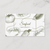 Restaurant Seafood Carte de visite (Devant)