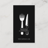 Restaurant Silverware Visitekaartje (Achterkant)