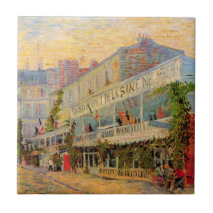 Restaurant Sirene, Asnières door Vincent van Gogh Tegeltje