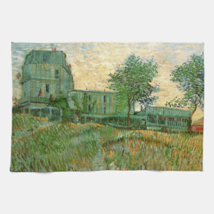 Restaurant Sirene, Asnières door Vincent van Gogh Theedoek