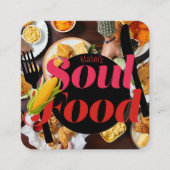 restaurant soul food carte de visite (Devant)