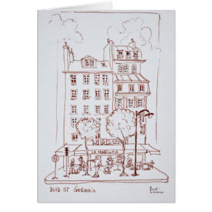 Restaurant sur le boulevard Saint-Germain, Paris