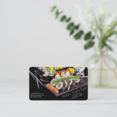 restaurant sushi bar carte de visite (Debout devant)