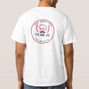 Restaurant T-Shirt met Gepersonaliseerd Logo