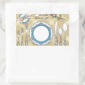 Restaurant tafel instellen Stickers (Tas)