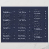 Restaurant Takeout | Menu Reprise du logo bleu mar (Dos)