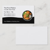 Restaurant thaïlandais Cuisine Carte de visite (Devant / Derrière)