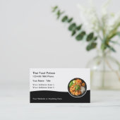 Restaurant thaïlandais Cuisine Carte de visite (Debout devant)