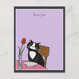 Restaurant Tuxedo Cat Hartelijk dank Bedankkaart