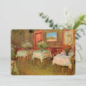 Restaurant Vincent van Gogh Soft Opening Kaart (Staand voorkant)