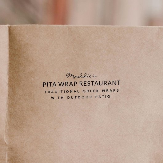 Restaurant Voedselstempel Zelfinktende Stempel