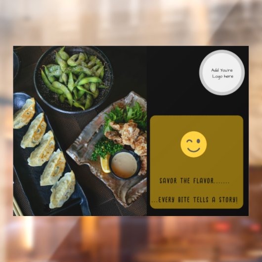 Restaurant Window Cling Raamsticker (Vel 2)