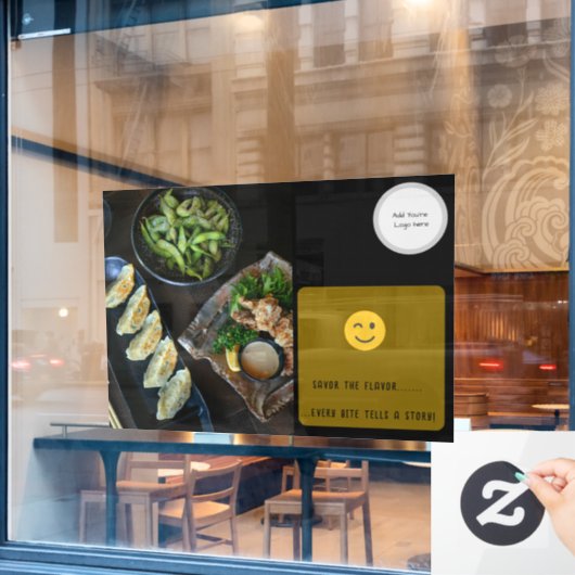 Restaurant Window Cling Raamsticker (Cafe Raam)