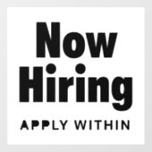 Restaurant Windows Kling-signalen Raamsticker (Vel)