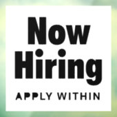 Restaurant Windows Kling-signalen Raamsticker (Vel 3)