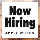 Restaurant Windows Kling-signalen Raamsticker (Vel 2)