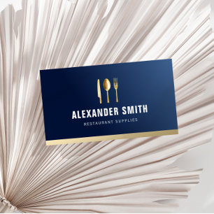 restaurantbenodigdheden voor blauwhelmen visitekaartje