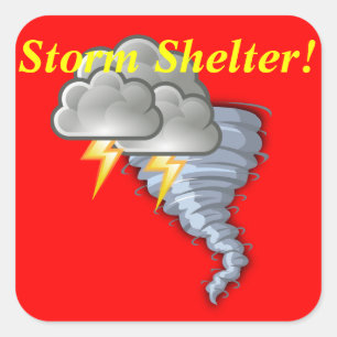 Restaurantbevoorrading Storm Shelter Sticker