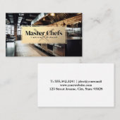 restaurantkeuken | Chef-messen Visitekaartje (Voorkant / Achterkant)
