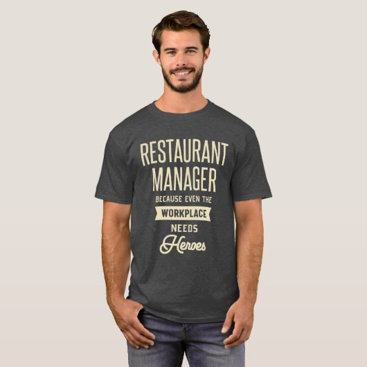 Restaurantmanager Gift Funny Job Title Professiona T-shirt (Voorkant volledig)