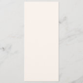 Restaurantmenu Menu (Achterkant)