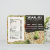 Restaurantmenubrochure (Staand voorkant)