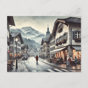 Restaurants in de buurt van Interlaken Switzerland Briefkaart