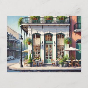 Restaurants in de buurt van New Orleans Louisiana Feestdagenkaart